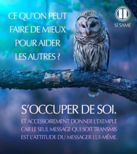 S'occuper de soi pour mieux aider les autres