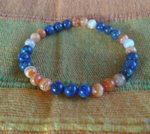 Bracelet d'Isis - Lapis-lazuli & Cornaline