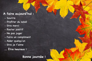 Liste de petites choses positives à faire