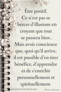 Être positif
