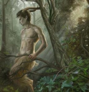 Représentation "pacifique" d'un faune