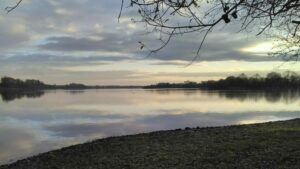 Lever de Soleil à l'étang de la Provostière, décembre 2020