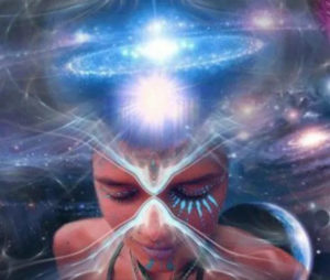 Flux de Lumière par le chakra coronal