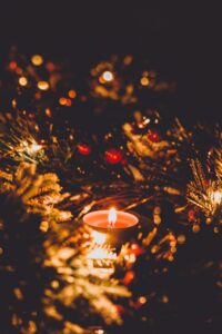 Bougies, lumières de Noël - Yule