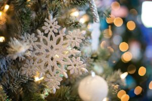 Flocons de neige et lumière, de Noël