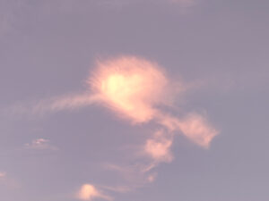 Le Sacré Coeur, dans un nuage rose...