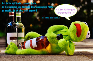 Le karma, y'a des jours où ça saoule ! Même Kermit - ou "Karmik" la grenouille, nous le confirme !