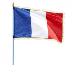 Le drapeau de France : bleu, blanc, rouge, or
