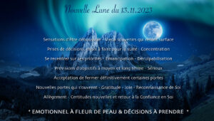 Energies de la Nouvelle Lune du 13 Novembre 2023