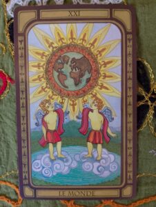 Carte du Monde, du Tarot de Marseille