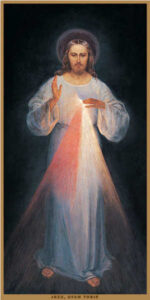 Le Christ miséricordieux : tableau originel peint par Sainte Faustine