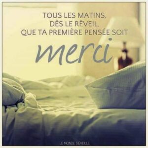 Avoir de la gratitude pour ce que nous avons...