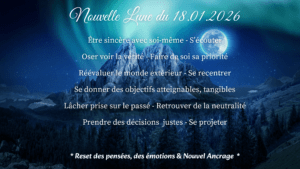 Nouvelle Lune du 18 Janvier 2026